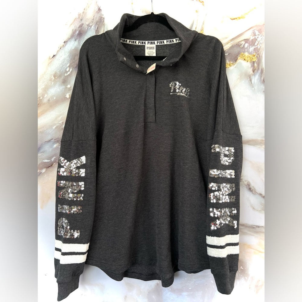PINK Large HTF Bling Pullover